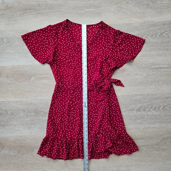 Relipop Summer Women Short Sleeve V Neck Wrap Dress Small Polka Dot Size Small - Picture 15 of 17